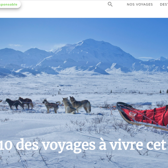 Rédaction d'un rticle de blog sur une sélection de 10 des voyages à vivre en hiver pour le site de voyages Odysway
